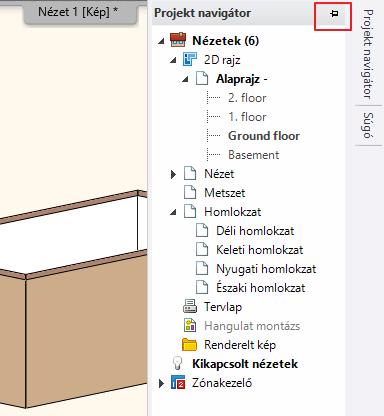 (eltűnik, ha nincs rajta a kurzor), akkor a kurzort ráhúzva, majd a rajzszeg ikonra kattintva
