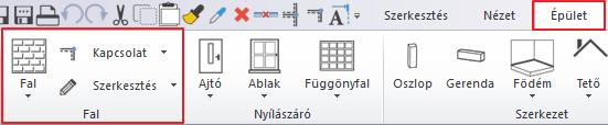 2.1. Négyzetes falkiszögellés létrehozása Hozzon létre egy falkiszögellést (1.2.1. számú) a mellékelt ábra szerint, mely 3 m széles és 2.