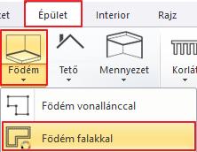 A program elkészíti a padlónkat, melyet 3D-ben is megjelenít. A padló elkészült a falak alá.