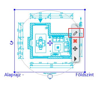 5. Workshop: Dokumentáció készítés 191 Aktíválja a Berendezési alaprajz fóliacsoportot.