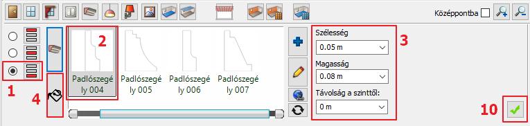 32 1. Workshop: Nappali tervezés Kattintson az Anyag módosítására (4) és adja hozzá a