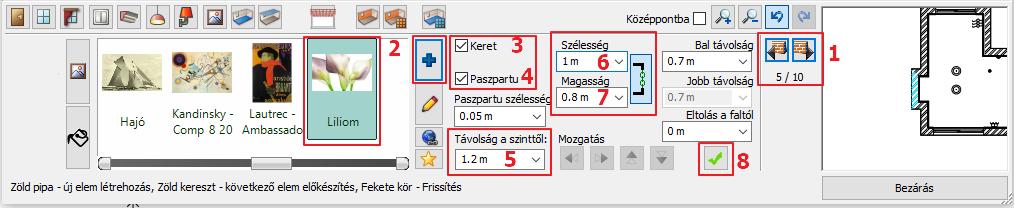 Kerettel és paszpartuval rendelkezzen (3,4) Távolság a szinttől: 1.2 m (5) Szélesség: 1 m (6) Magasság: 0.