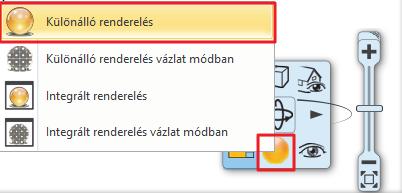 Javasoljuk, hogy először a renderinget alacsony felbontásban és a Kültéri