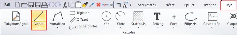54 2. Workshop: ARCHLine.XP Alapozó 2.2. Alapvető rajzeszközök 2.2.1. Rajzolás az ARCHLine.XP -ben Mielőtt elkezdene dolgozni, ismerkedjen meg azzal, hogy hogyan lehet rajzolni a programban.