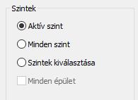 Keresse meg a bal alsó negyedben látható Szintek keretezett részt és a jelenlegi Minden szint opciót változtassa meg Aktív szintre, majd nyomja meg az OK gombot a párbeszédablak alján.