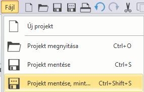 2. Workshop: ARCHLine.XP Alapozó 99 2.6. Mentés másként Befejezésül megismerkedhet azzal, hogy pontosan mit is tartalmaz a projekt, és elmentheti azt egy újabb projektfájlba.