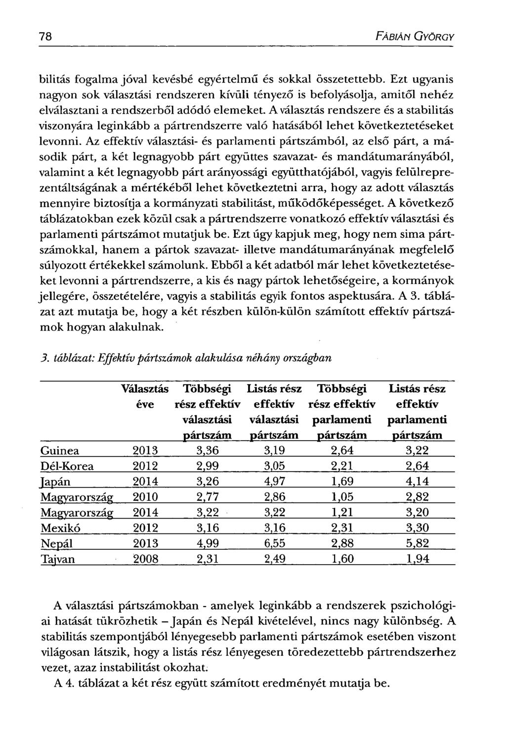78 FÁBIÁN GYÖRGY bilitás fogalma jóval kevésbé egyértelmű és sokkal összetettebb.