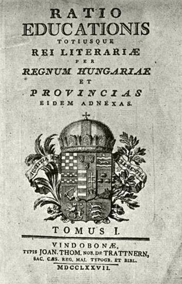 1782-es népszámlálás szerint 44 ezer cigány élt Magyarországon Forráselemző óra: 1777 Ratio Educationis II.