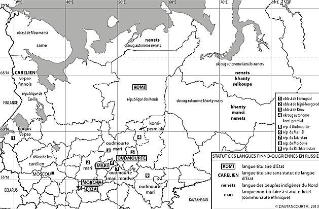 VÍGH-SZABÓ MELINDA 1.3.3. Az etnikai identitás és a nyelv összefüggése Az oroszországi nyelvi sokszínűségben a finnugor nyelvek eltérő jogi státusszal rendelkeznek.