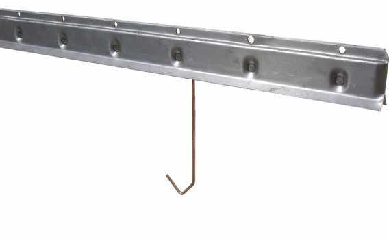 Anto-Hook LR-QTR keresztgerenda rendszer QTR A keresztgerendán található felfüggesztő pontokra függesztő kampókat lehet elhelyezni Ø mm-ig (QTR 1020) és Ø mm-ig (QTR 1021) 50 mm távolságban.