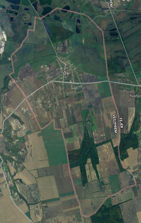 ábra: Ősi a negyedik katonai felmérésen