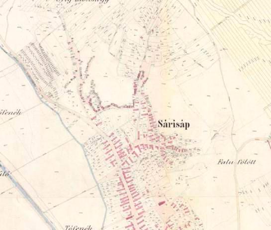 A 19. századi kataszteri térkép a falu 1887-es beépítéséről ad tájékoztatást, mely egy-egy részletén a korabeli épületeket, területhasználatokat is részletesen bemutatja.