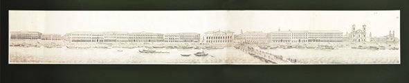 363. Pest színezett acélmetszetes látképe 1846-ból. Rajzolta Anton Strohmayer, metszettes Fuchsthaller Alajos. Kiadta Wagner József Pesten.