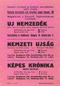 ] Nyomtatta: Resimann nyomda, Budapest. Méret: 14 x 10,5 cm. Jó állapotú nyomtatott röplap. III. Emlékezzetek: 1944 október 15-1945. október 15. Az Orsz. MUSZ Szervezetk nyomtatott röplapja.