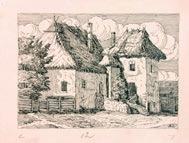 A csolnakosi római katholikus templomrom díszítvényeiről Lukácsovits Magda által készített négy aquarell és egy tusrajz.