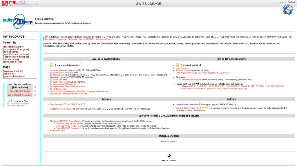 Swiss 2D Page https://world-2dpage.expasy.