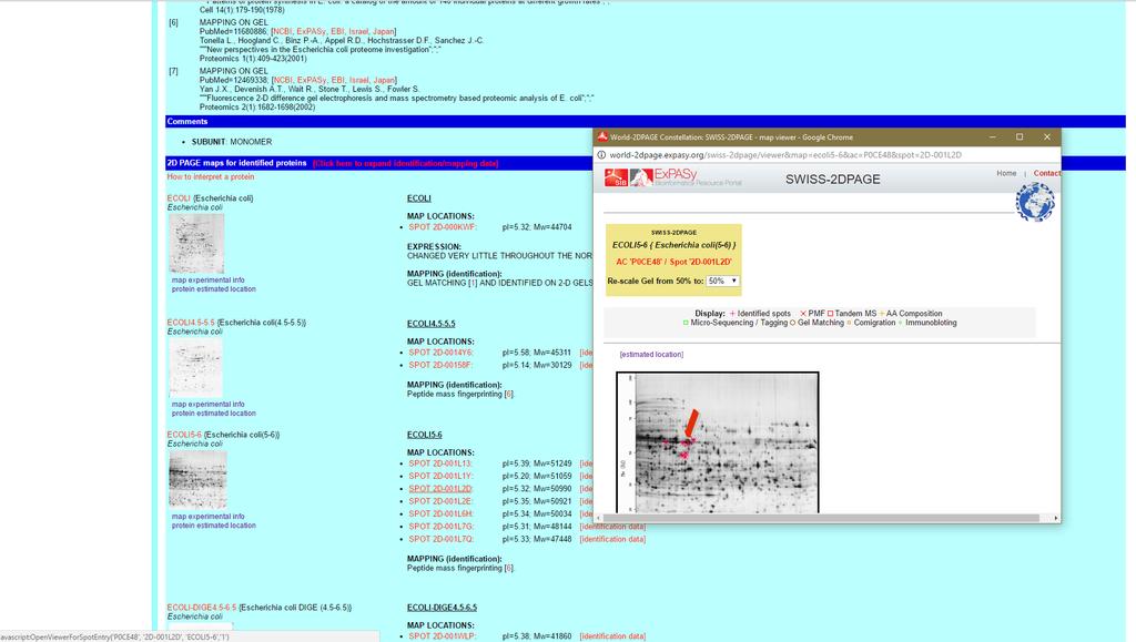 Swiss 2D Page https://world-2dpage.expasy.