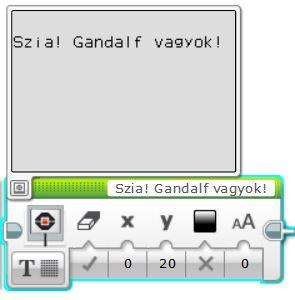 a megjelenő csúszkát (segítségképpen az x koordináta esetén ez vízszintesen jelenik meg, míg az y esetén függőlegesen, ahogy a koordináta-rendszerben is).