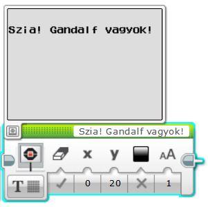 Érdemes erre felhívni diákjaink figyelmét, nehogy úgy gondolják ezek a minimum értékek jelentik a bal felső sarkot! Érdemes figyelni a kijelző előnézeti képét minden beállítás közben.
