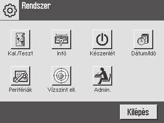 Navigáció: [ ] > Rendszer hu 3 Jelölés Magyarázat Címsor A címsor a felhasználó tájékozódását és informálását segítő elemeket tartalmaz.