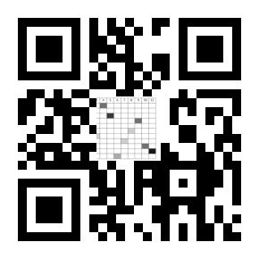 kell ismernie ahhoz, hogy ilyet generálni tudjon. Én a http://qr-kód.hu/ weboldal szolgáltatását használtam fel. A kódot úgy terveztük meg (5. ábra), hogy középen az V.