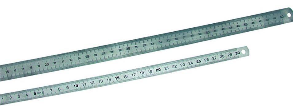 A vonalzóval történő mérés az egyenes szakaszok mérésének legegyszerűbb módja.
