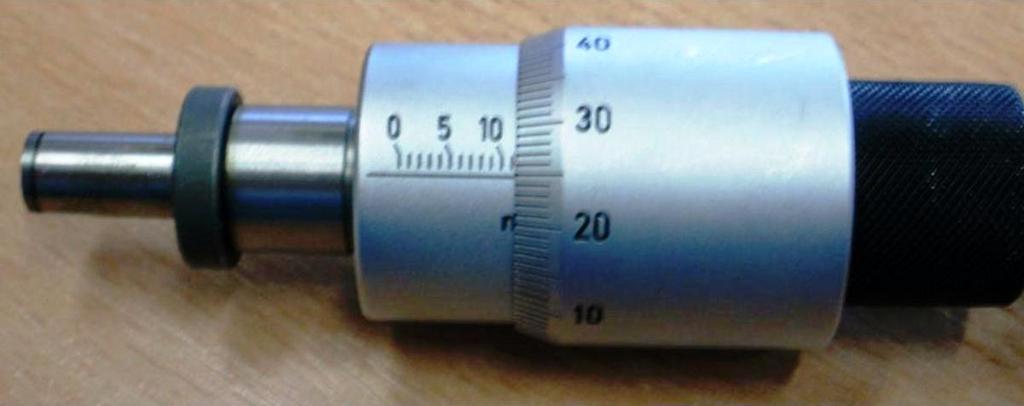 Méretleolvasás mikrométerről 16. ábra: Beépíthető mikrométer 17.