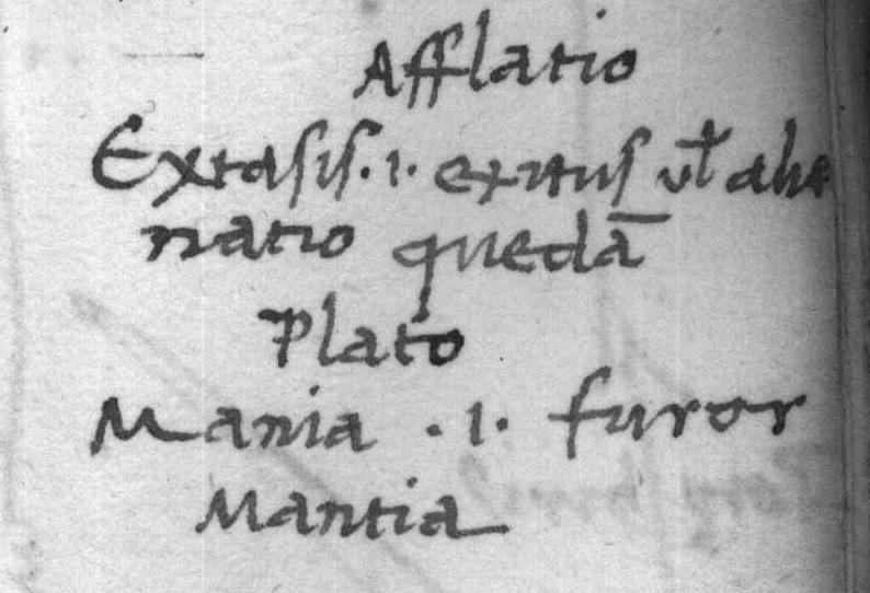 Mania in Iamblikhosz, De mysteriis (MTA, Ráth F 1493) Proportio in De doctrina Platonis, XII.