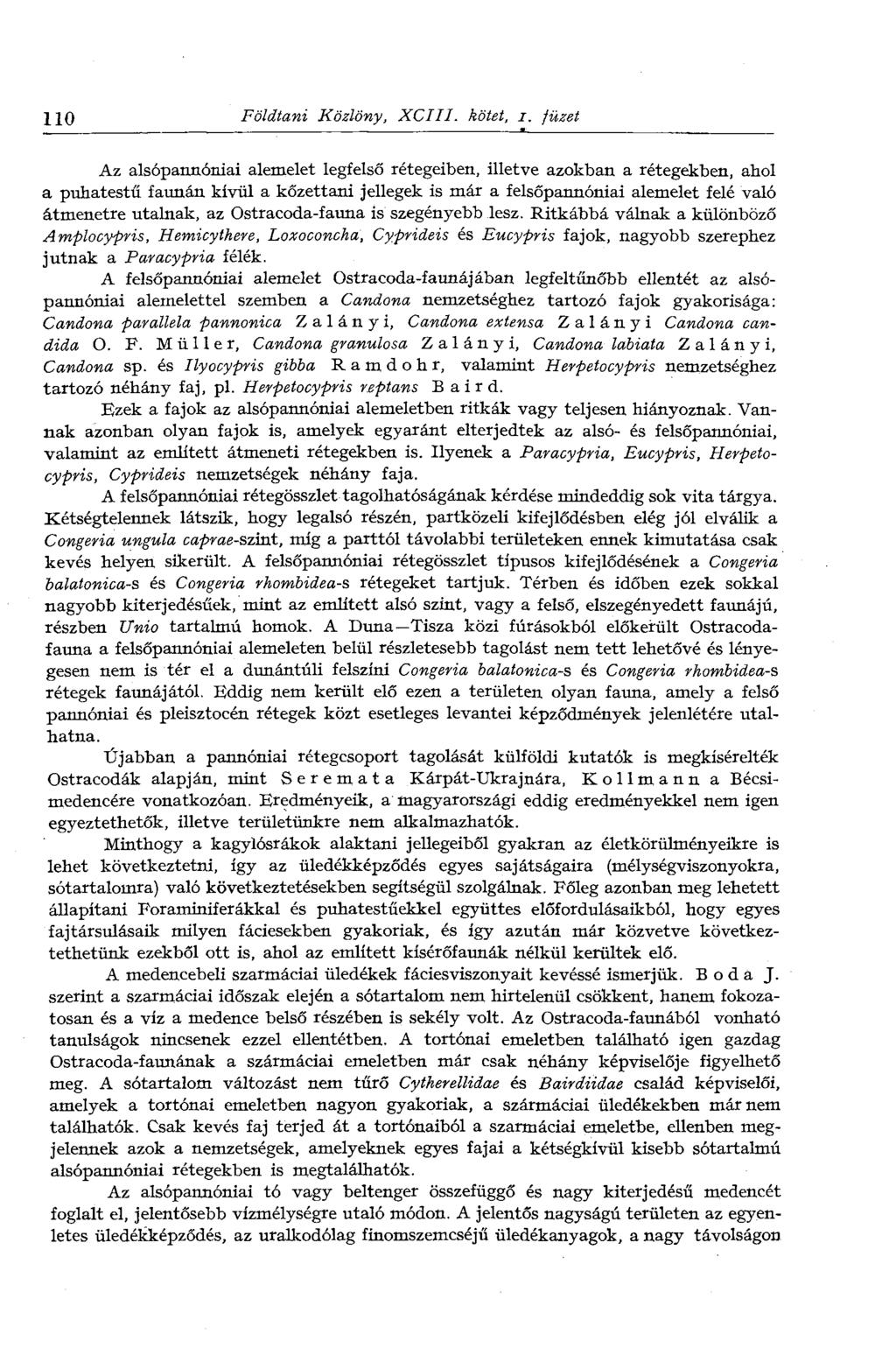 11 Földtani Közlöny, XCIII. kötet, i.