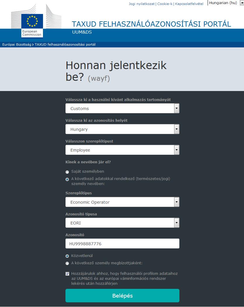 3. ábra: WAYF első szintű képviselet, alkalmazott 2.