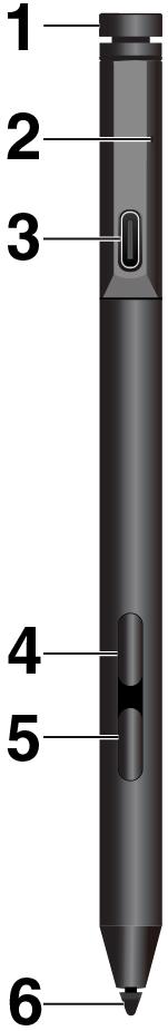 A Lenovo Pen Pro és a tolltartó A modelltől függően a számítógép Lenovo Pen Pro tollal (a szakasz későbbi részében: toll) és tolltartóval is rendelkezhet.
