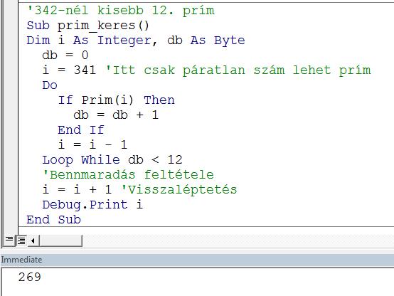 Határozzuk meg a 342-nél kisebb 12. prímszámot!