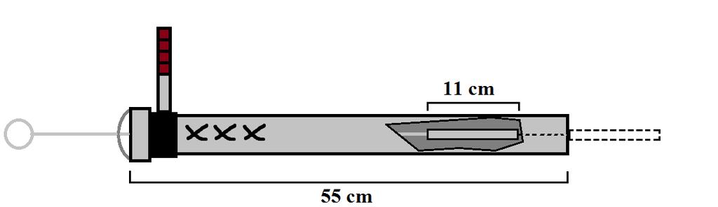 6. ábra. Tadpole-buster 3000 a szimulált ragadozótámadás kivitelezésére alkalmazott eszköz sematikus rajza.