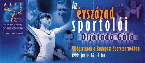 J. A. Samaranch NOB-elnök (A szerző felvétele.) 1999. június 26-án a Magyar Parlament vadásztermében Deutsch Tamás ifjúsági és sportminiszter, J. A. Samaranch NOBelnök, Schmitt Pál NOB-alelnök jelenlétében Áder János, a Magyar Parlament elnöke díjazta a megjelent 15 sportolót.
