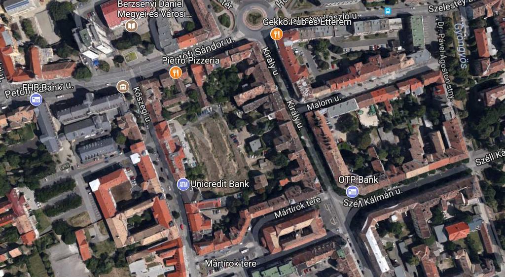 Átnézeti helyszínrajz Helyszín: Szombathely, Hrsz.