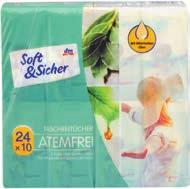 Soft&Sicher Atemfrei papír zsebkendő 24x10 db 699 Ft 2,91 Ft/db