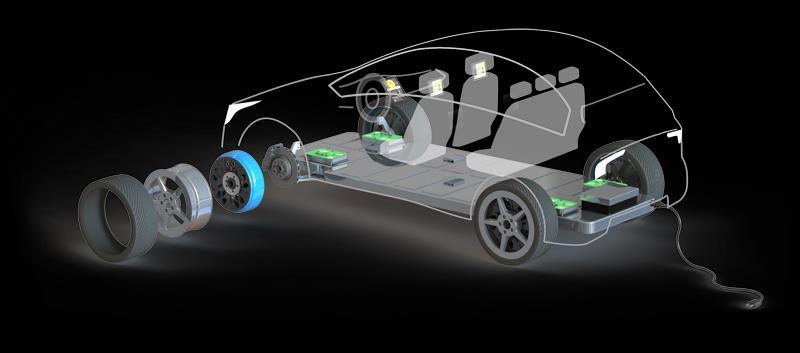 Direkt kerékagyhajtás 18 Előnyei: Mechanikai veszteségek minimalizálhatók Rekuperáló fékezés könnyen megvalósítható Hátrányai: