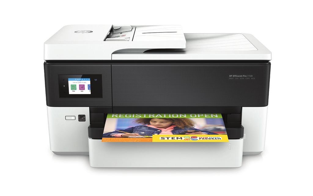 Adatlap HP OfficeJet Pro 7720 széles formátumú All-in-One nyomtató Profikhoz méltó munkavégzés. Széles formátumú színes dokumentumok. Tökéletes kényelem.