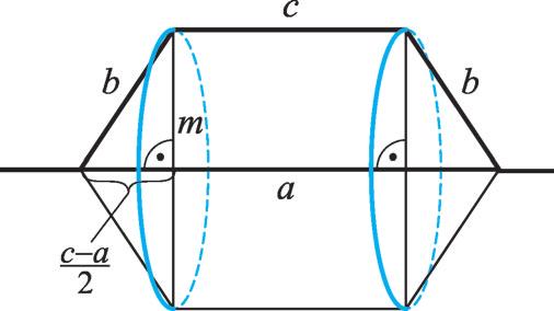 8 Összetett tégeometii lkztok 77 8 77 m cm V V h + V k á 8, 6 cm A t hp + t kp á 6, 7 cm 78 A keletkezett test egy fogáshenge és egy