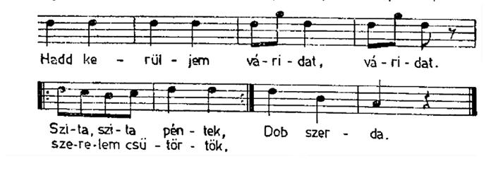 www.kjnt.ro/szovegtar A hidasjátékok alapmotívumai Esztelnek, Háromszék vm. (Gazda 1980: 304/2a és 2b) Benne két kapuról van szó: Nyitva van az aranykapu, Csak bújjatok rajta.