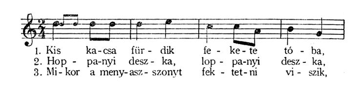 A magyar hidasjátékok szimbolikus jelentéseinek nyomában A János úr készül A Kis kacsa fürdik és a János úr készül játékdalok szorosan összefüggenek.