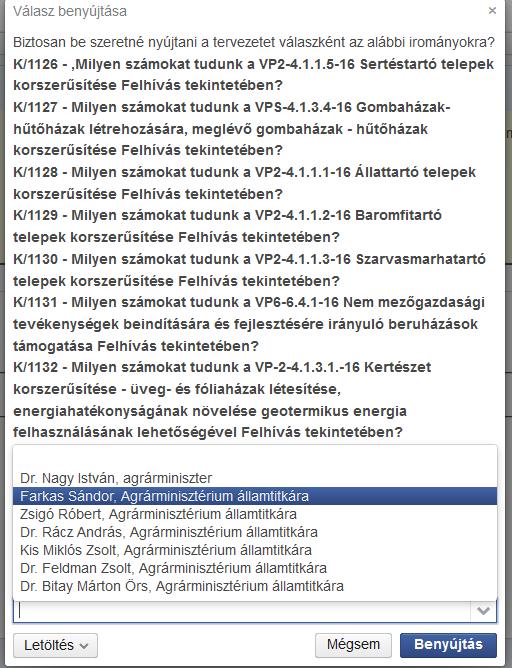 A véglegesítést vissza lehet vonni, ha az iromány tervezetét a felhasználó ismételten szerkeszteni (módosítani) kívánja.