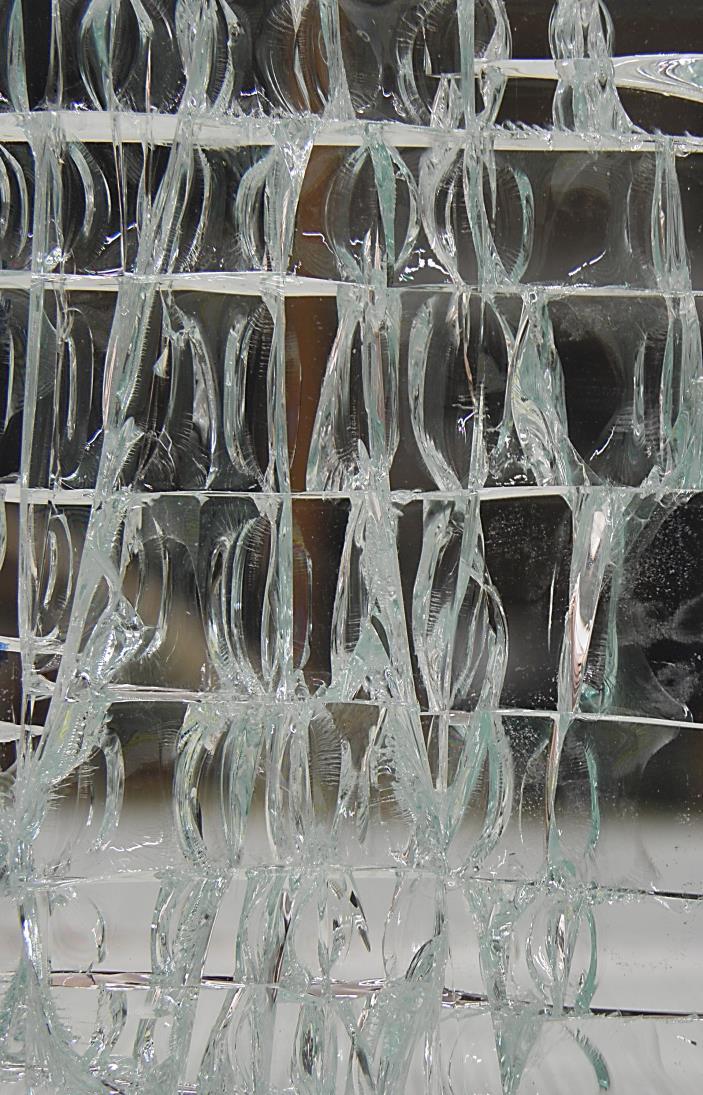 Síklapokból álló üvegoszlopok laboratóriumi vizsgálata