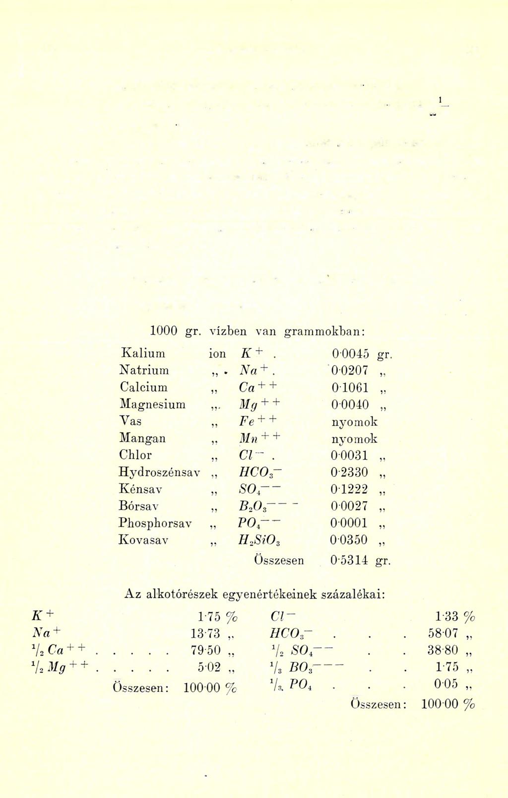 4 7 6 D K. E M SZT K Á L M Á N (16) A vízben feloldott tanyagok osmosis nyomása 10 78 átm.