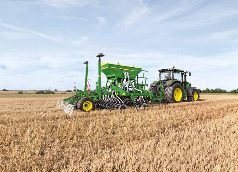 JOHN DEERE 740AI/750AI GABONAVETŐGÉPEK A 740A és 750A vetőgépek egyedülálló teljesítményében rejlő előnyök teljes kihasználásához nyújtanak segítséget a John Deere intelligens rendszerei.