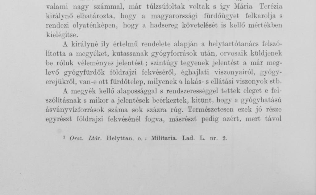 TÁR C ZA. BETEG ÉS SEBESÜLT KATONÁK A MAGYAR FÜRDŐKBEN A XVIII. SZÁZADBAN.