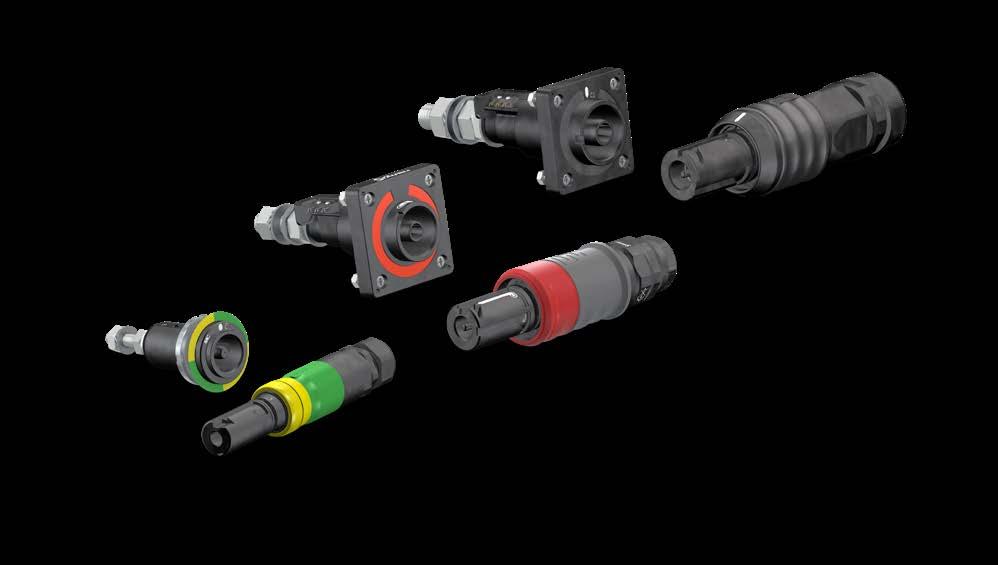 Kerek csatlakozók 1 pólusú szigetelt, Ø 10 21 mm Powerline Round connectors 1-pole, insulated, Ø 10-21 mm Powerline