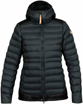 f o r e v e r wa r m Keb Touring Down Jacket (férfi & női) Könnyű újrahasznosított polyamidból fluorkarbon-mentes impregnálással készült.