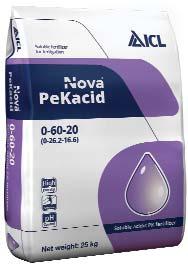 Az ICL PeKacid technológiát alkalmazzák több vízoldható tápoldat készítéséhez ajánlott speciális műtrágya készítményben is.