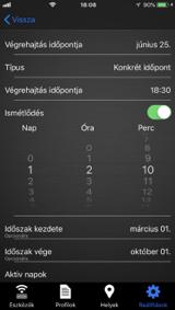 Konkrét időpont esetében viszont meg kell, adnia, hogy mi legyen a végrehajtás időpontja.